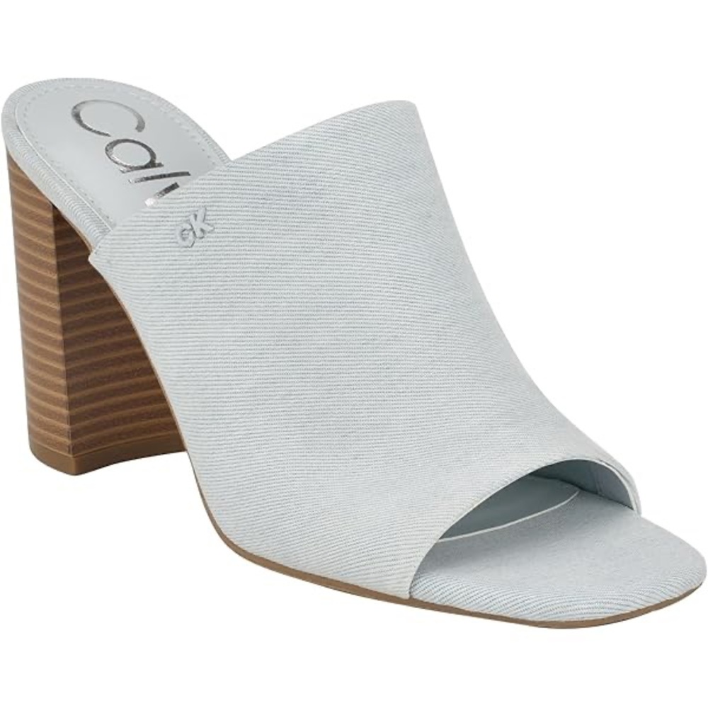 Calvin‎ Klein chambray heels SEE DESCRIPTION